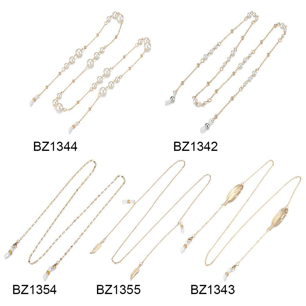 Для очков Очки для чтения Шнурок для очков Жемчуг Держатель для солнцезащитных очков Цепочки для очков Листья Цепочки для очков