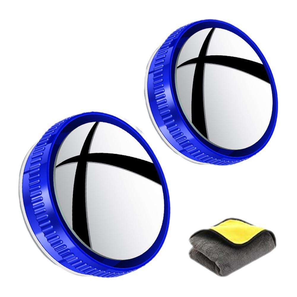 Новые 2 шт. Автомобильные зеркала заднего вида Зеркало заднего вида Дополнительное зеркало для слепых зон Автомобильное выпуклое зеркало Градус 360 Аксессуары Выпуклое Регулируемое L9Y0