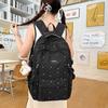 Polar Dot Print Backpack Women's Large Capacity Backpack Student Schoolbag