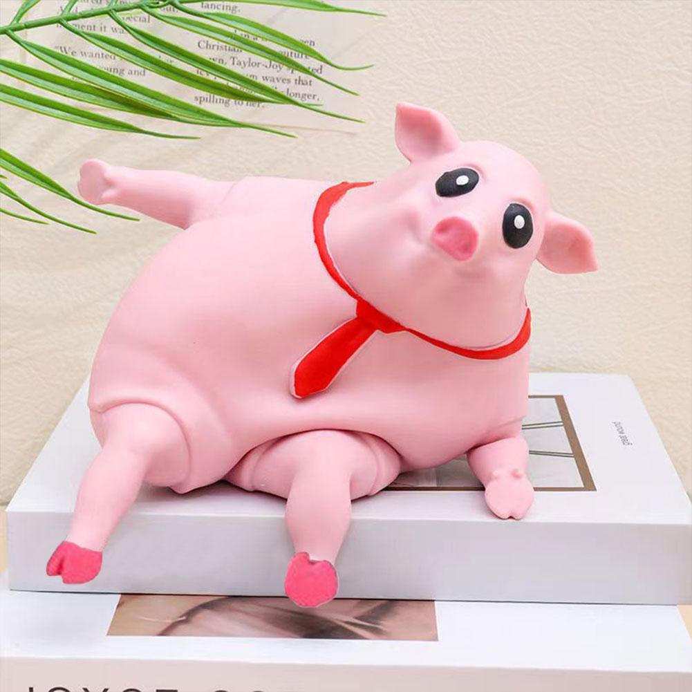 Creative New Pink Pig Stress Relief Toy Decompression Toy Cute Pet Squeezing Animal Little Pig Doll Pinch Fidget Pet Toy for Kid