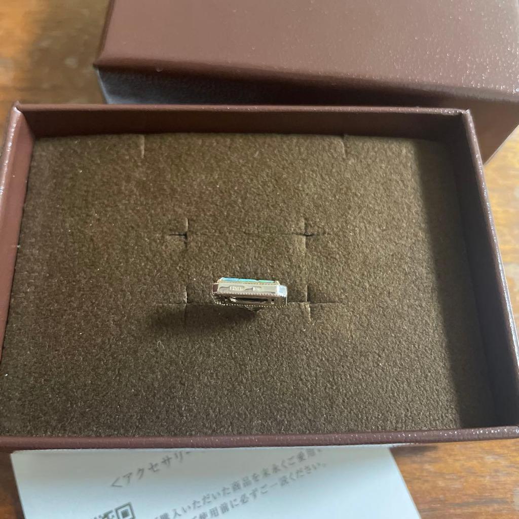 Used New agete k10 silver mosaic opal charm