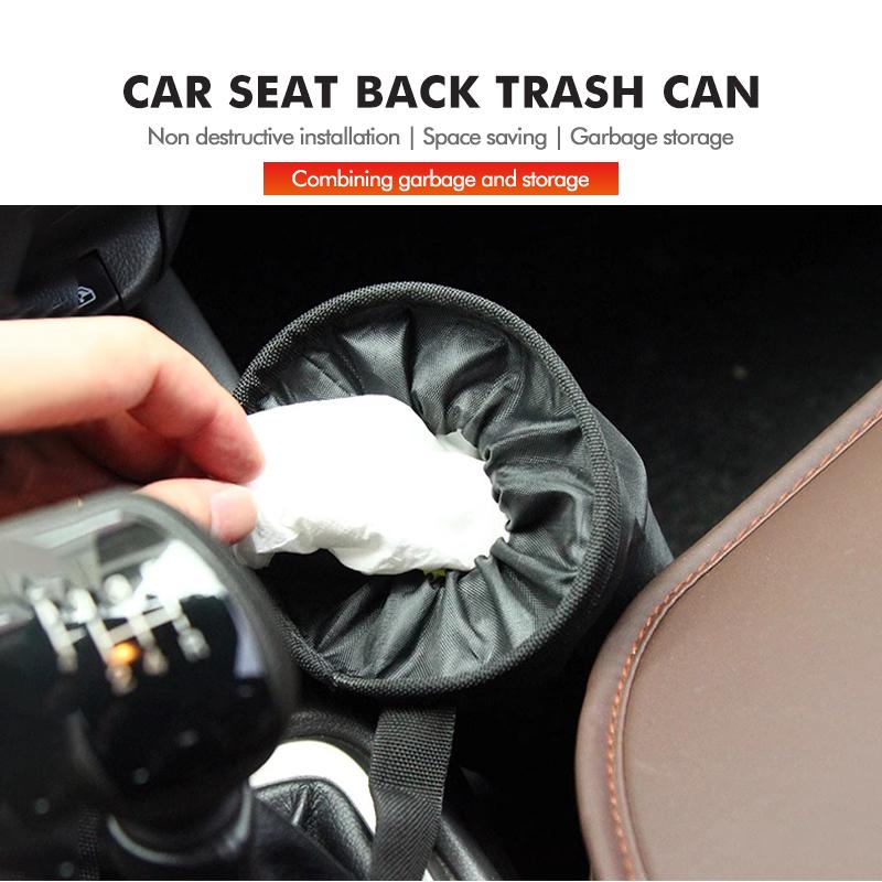 For Volkswagen VW Car Seat RFCBUY8 Garbage Bag Trash Can Leak-proof Dust Holder Case Scirocco Passat Polo B5 B6 B7 CC Tiguan Sharan