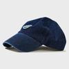 FFEFF STUDIO Vintage Washed Denim Wappen Ball Cap (Deep Blue)