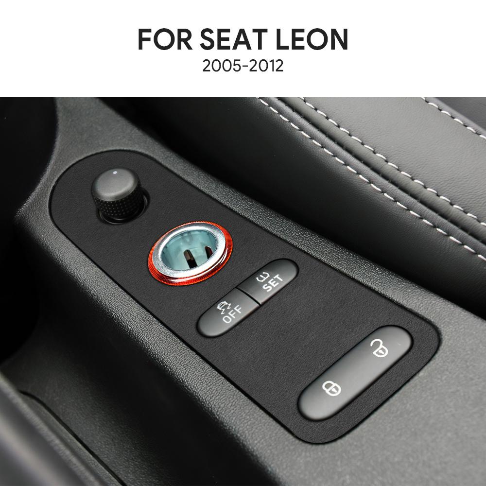 blsh7 Top Suede Trim Sticker For Seat Leon Altea 2005 2006 2007 2008 2009 2010 2011 2012 LHD RHD Car Door Lock Gear Shift Accessories