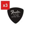 Медиаторы для гитары, Fender, Форма 346 Dura-Tone 1,21 мм, Упаковка 12 шт., Черные