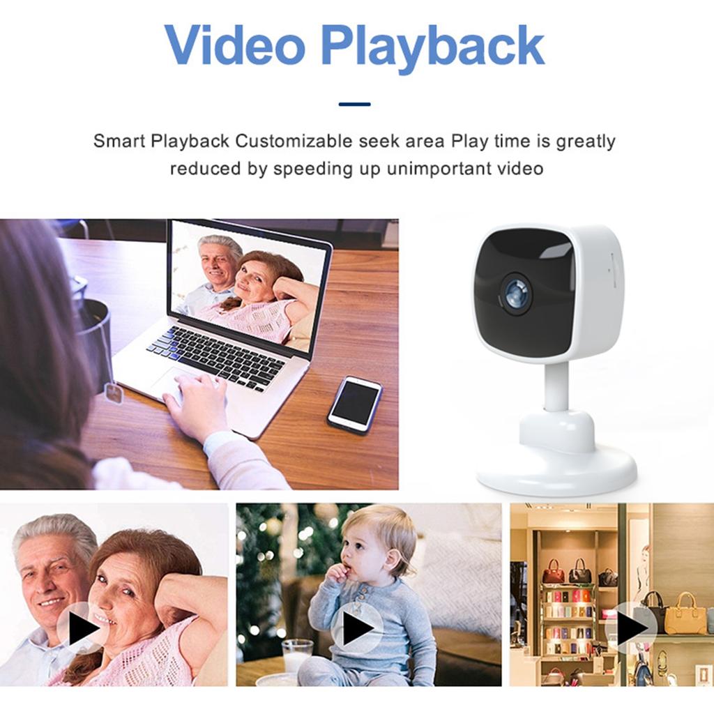 Smart Pets Camera with 2-Way Intercom Indoor Camera for Home Safety with Motion Detection USB 1080P