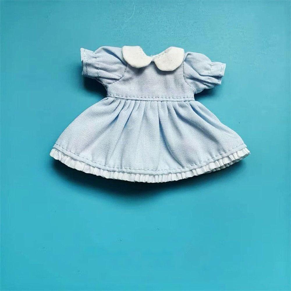 Fashion Pure Color Dresses Puff Sleeve White Cardigan  1/11 OB11 Dolls/1/12 BJD