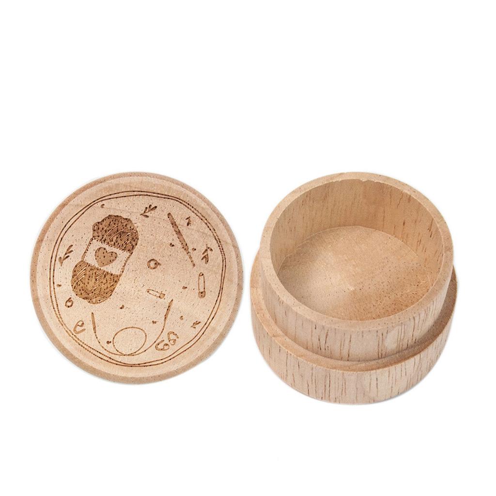 Круглый шарм Деревянные стежки Маркер для блокировки с булавкой-застежкой Деревянная линейка-калибр для вязания, ткачества, шитья, рукоделия