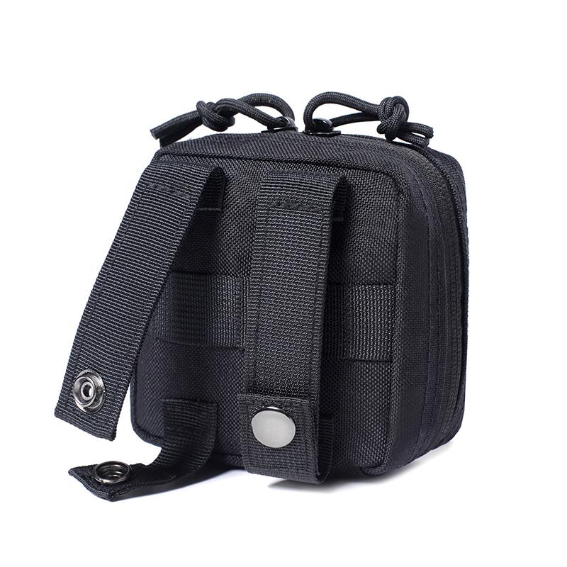 Маленькая тактическая подсумка Микро утилитарная Molle-совместимая сумка Съемный прозрачный карман для ID Мини-нож Компас Фонарик Сумка для хранения карт Пояс