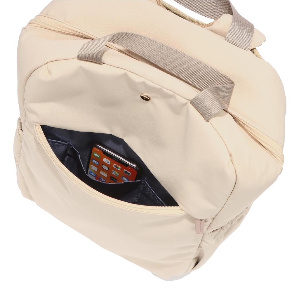 ЖЕНСКИЙ рюкзак Zero Gravity Less Water Large AGS Authorized Beige [ATLA], 40% Вес, Водоотталкивающий, Вместимость, Для поездок на работу, Многофункциональный, Дистрибьютор,