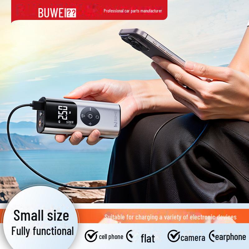 Компактный беспроводной воздушный насос для велосипедов, автомобилей и мотоциклов