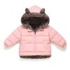 Осенне-зимняя детская куртка из хлопка для мальчиков и девочек маленького и среднего размера, теплая куртка из хлопка с бархатом