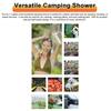 Многофункциональный походный душ, портативный распылитель воды под давлением, 5 л/1,3 галлона, с 7 режимами распыления
