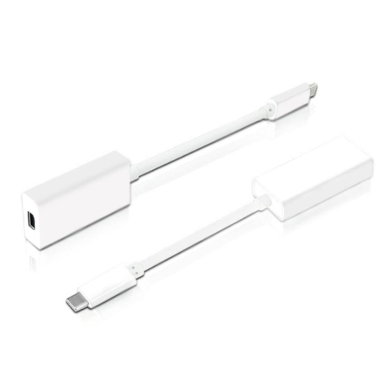 Type C To Mini Converter For Video Transmission For USB C Laptops And Displays Data Cord Power Connector