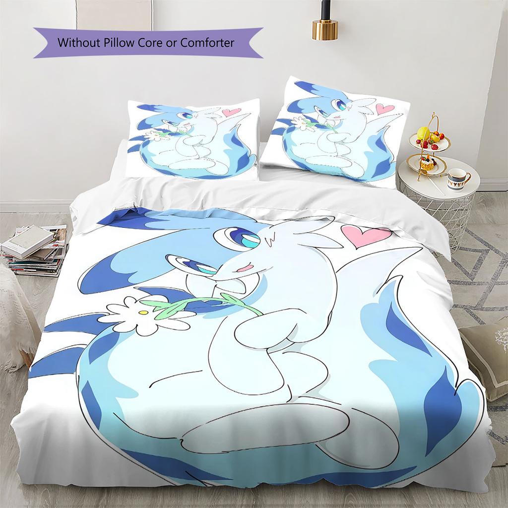 Chillet Bedding Quilt Set Quilt Cover Pillowcase Home Decoration Birthday Gift (1 * duvet cover + 2 * pillowcase, without core)