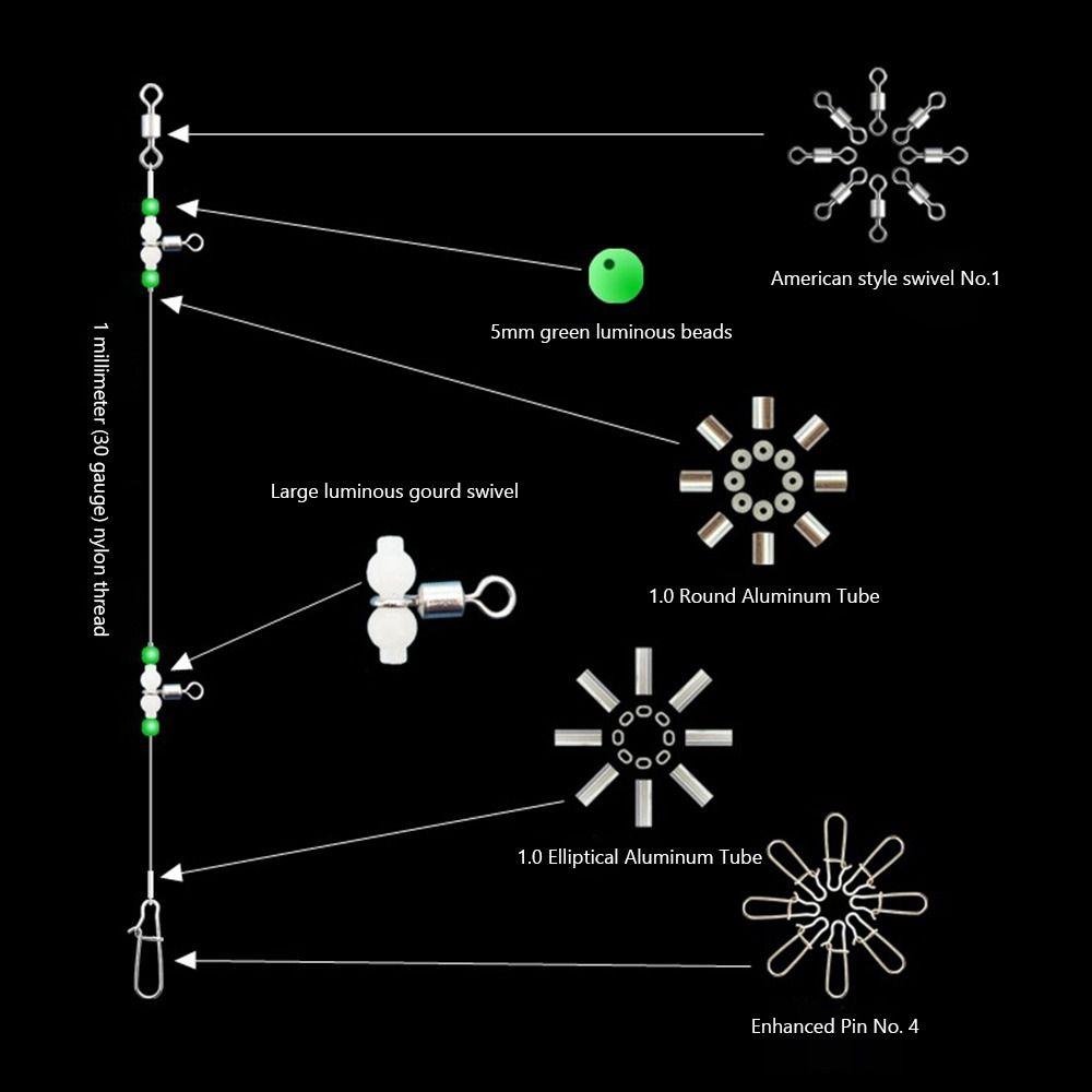 5pcs Snaps Fishing Leader Line Swivels Sinker Snap 2024 Pipe Balance Bracket