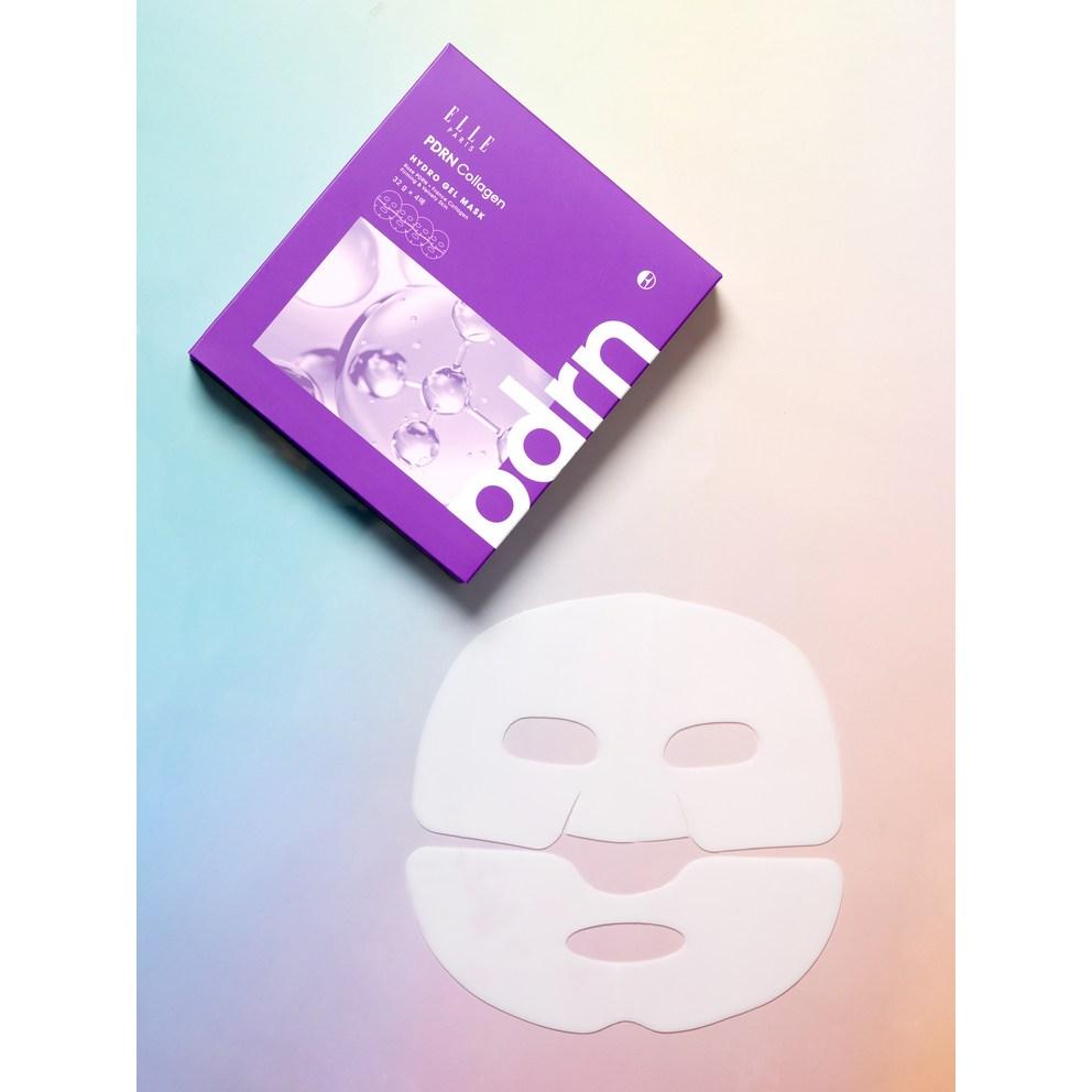 [ELLE PARIS] PDRN Collagen Hydrogel Mask [Clinically Proven Elasticity Improvement], 4 Sheets