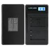 Портативное зарядное устройство для аккумулятора камеры NPBX1 USB двойное зарядное устройство с ЖК-дисплеем