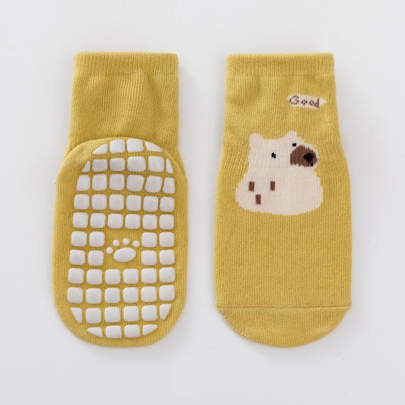 Детские нескользящие носки для девочек и мальчиков, милые хлопковые носки для новорожденных, теплые носки для малышей, осень-зима