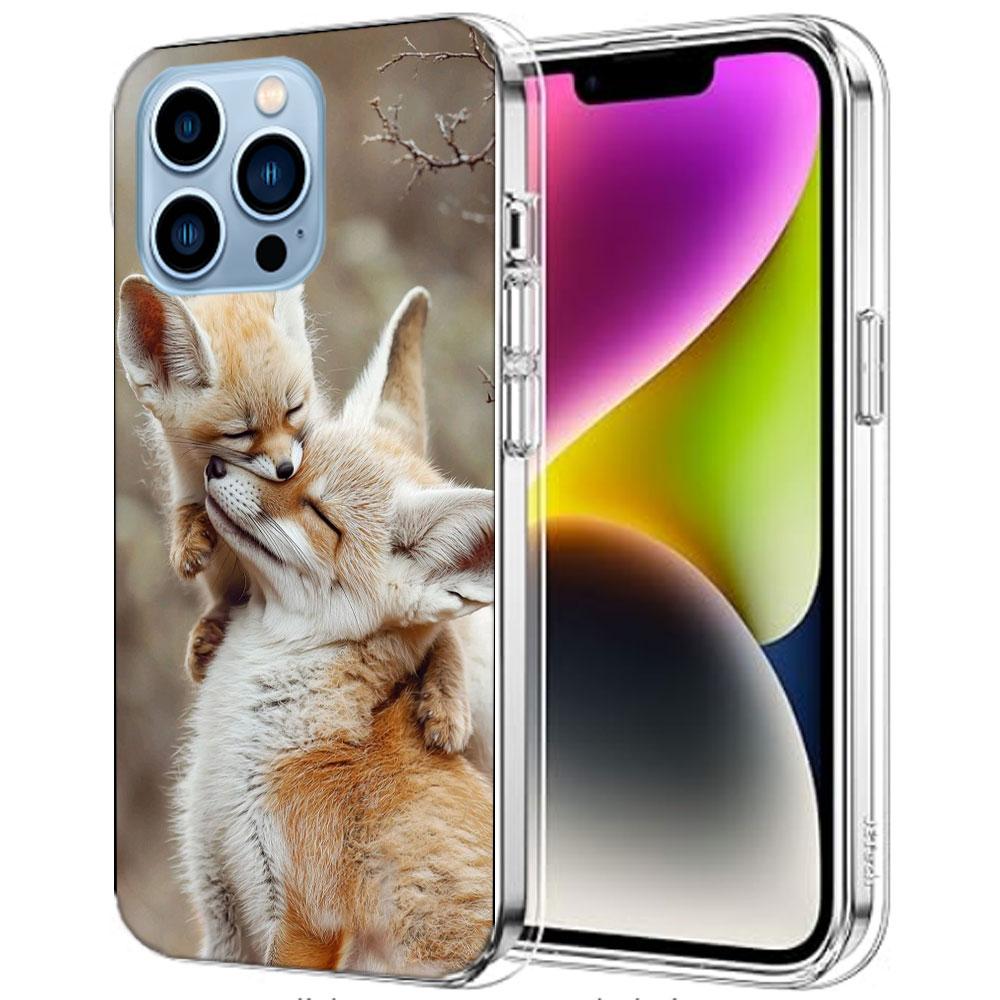 The Red Fox in Winter Ice and Snow Cases Phone Case For Iphone 17E 16E 17 Air 16 Pro Max 15 Pro 14 Plus 11 13 12 Mini Cover Case