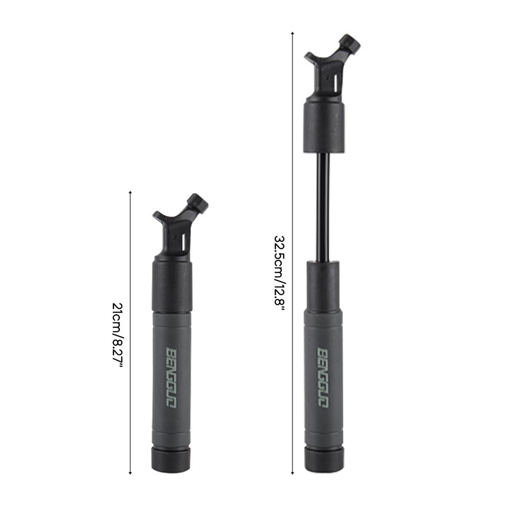 Высокоскоростной воздушный насос двойного действия для накачивания спортивных мячей с дополнительной иглой для накачивания мячей для футбола, баскетбола