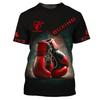 Boxing Fitness Sport T-shirt Men's Clothing Customized 3D Printed Crewneck T Shirts Daily Street Running Fashion Tee Top 2025