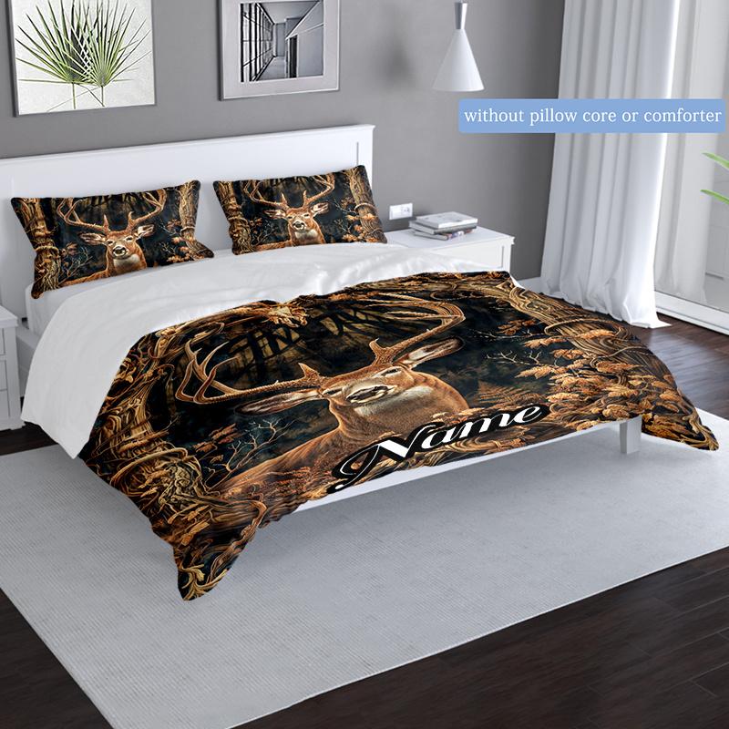 Yellowdeer Customize Your Name Duvet Cover Soft Bedding Set For Bedroom Guest Room And Dorm Decoration Threepiece Set Includes 1 Duvet Cover 2