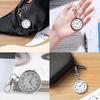 Nurse Watch Pocket Watch Key Ring Upside Down Clock Luminous Night Light Battery Operated Analog Dial Easy To See and Large Cute Fashionable Unisex