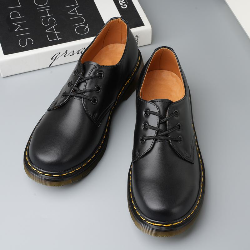 Spring New Thick Bottom Men's Shoes Outdoor Safety Beef Tendon Outsole Genuine Leather Work Shoes Casual Oxford Lace Up Shoes