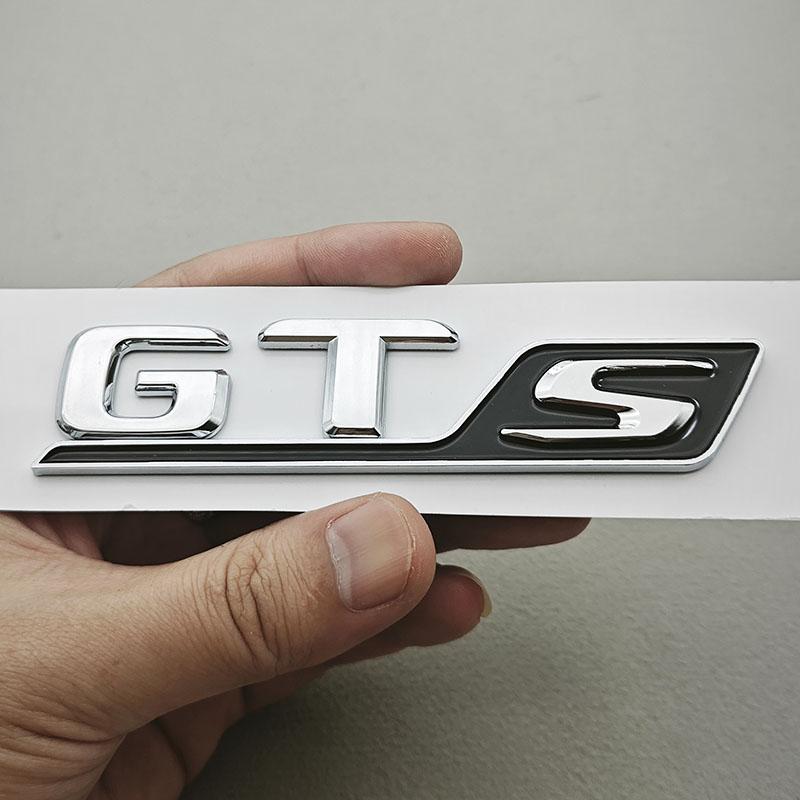 AABKP1 3D ABS GTS Logo Car Rear Trunk Emblem Badge Sticker For Porsche Cayenne Macan Panamera 911 Auto Styling Accessories