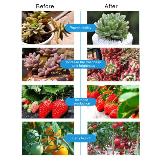 Full Spectrum Plant Grow Light with Clip Dimmable Plug-Play High Brightness Waterproof LED Plant Light Flower Grow Lamp