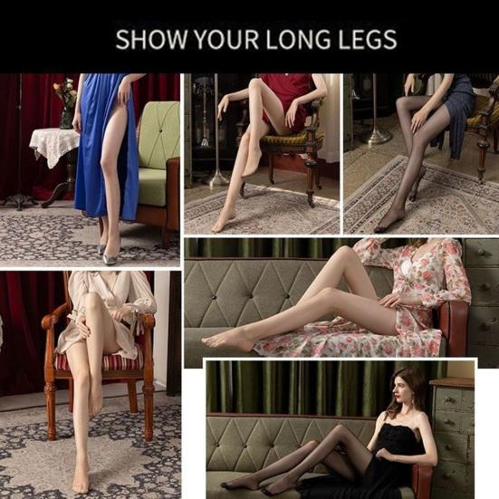 Женские колготки ультратонкие прозрачные сетчатые высокоэластичные с высокой талией бесшовные противоскользящие однотонные мини-юбки для поездок на работу и свиданий на вечеринку