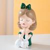 Face Pose Statue Cute Bunny Girl Statue Crafts Sculpture Yoga Pose Home Office Gift Decoration, Suitable As a Birthday Gift