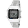 Casio A178WA-1AUDF Цифровые часы Нержавеющая сталь Черный циферблат Водонепроницаемые