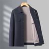 Новое мужское пальто Весенне-осенняя куртка Для мужчин среднего возраста Высококлассная Повседневная деловая куртка Папа Лацкан Топ