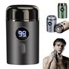 Мини-электробритва с ЖК-дисплеем, USB-перезаряжаемая, водонепроницаемая, для влажной и сухой езды, портативная мужская бритва для бороды, инструмент для удаления волос