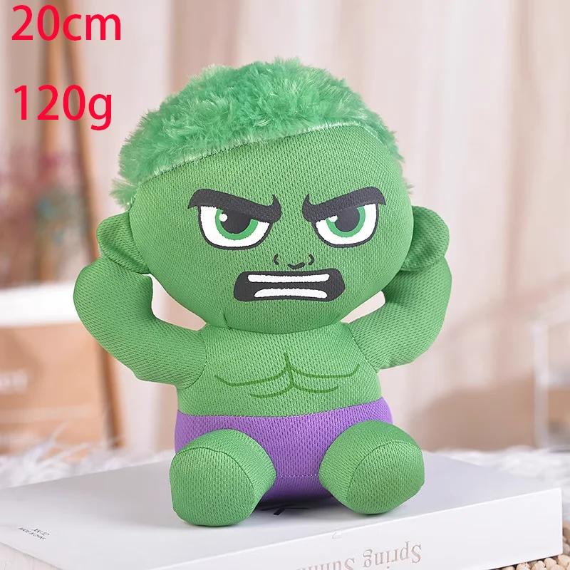 20-25 см Плюшевые игрушки Человек-Паук, Куклы из Фильмов, Мстители Marvel, Мягкие Набивные Герои Капитан Америка, Железный Человек, Рождественские Подарки для Детей