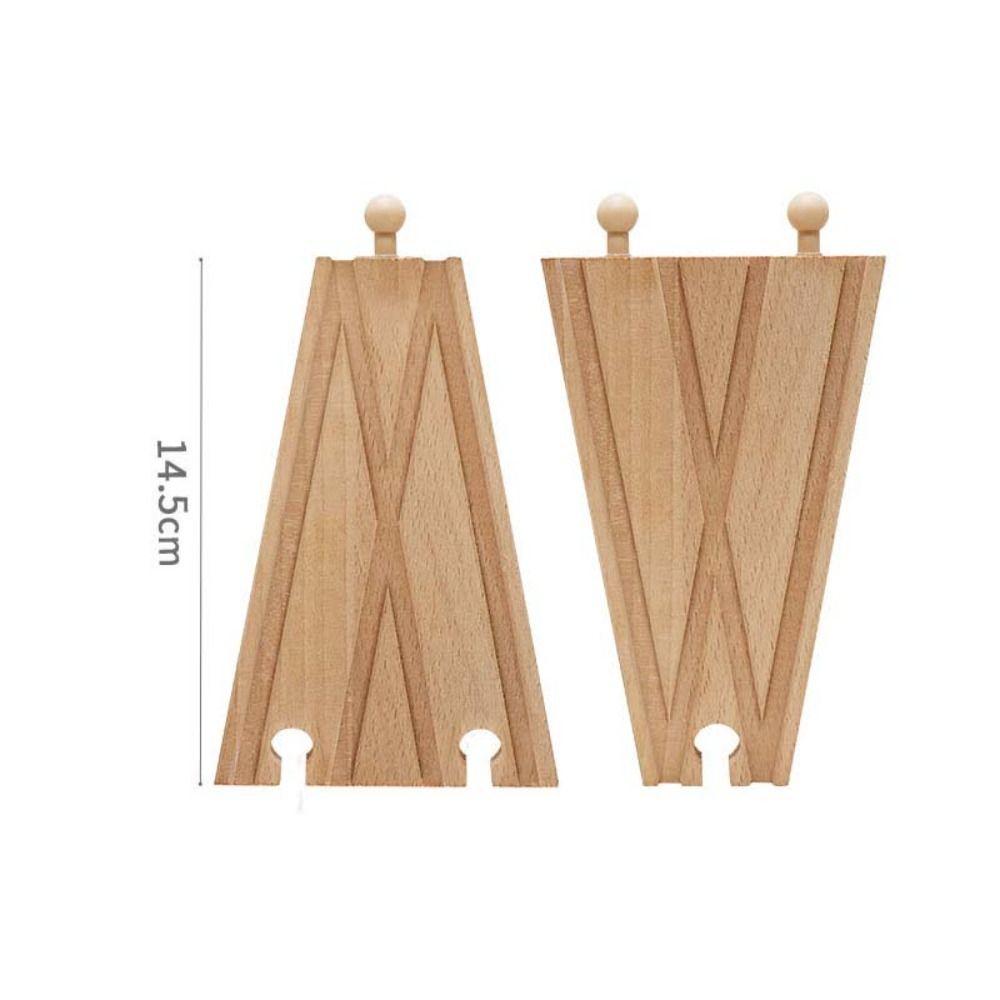 Children Wooden Track Accessories Train Track Toys Track Connector Toys Wooden Track Railway Toys