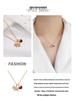AG Французское сердце из циркона и бриллиантов - Жемчуг и агат, Роскошная цепочка на ключицу с дизайном собаки.