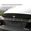 TBQW4 Car Logo Sticker Trunk Label Decals Decoration Accessories For Tesla Model 3 Model S Model X Model Y Cybertruck Roadster SpaceX
