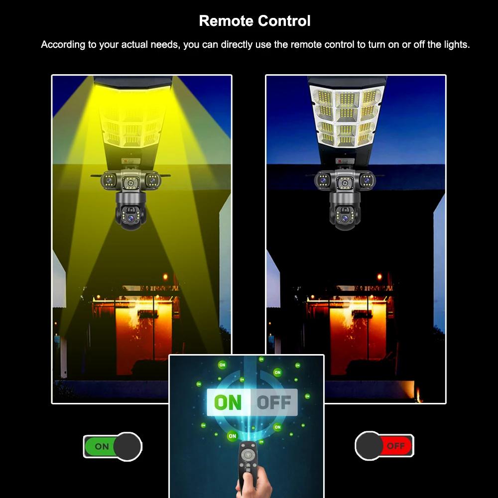 Уличный фонарь на солнечной батарее 2-в-1, Камера, Дворовый фонарь, Многоцелевой фонарь для мониторинга, Зарядка от энергии