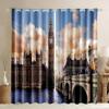 2 шт. Лондонское здание оконные шторы башня Англия тематика ретро Лондон плотные плотные оконные шторы путешествия пейзаж знаменитый город