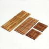 Sqaure Rectangle Bamboo Raft Coaster Bamboo Anti-slip Mat Multi-purpose Heat Insulation Pad  Tea