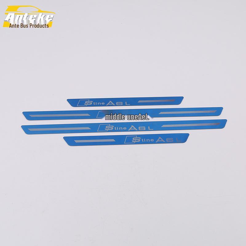 19 A6L Sill Trim Decorative Sequins & Welcome Pedal Protector