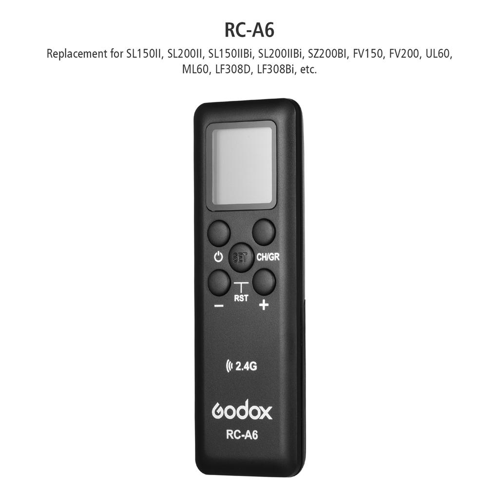 Godox RC-A6 Пульт дистанционного управления 2,4 ГГц Беспроводная передача 32 канала 16 групп Замена для Godox