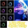 Rechargeable Optical Hand Rope Colorful Pixel Light-up Whip Glowing Waving Flash Whip  Cosplay