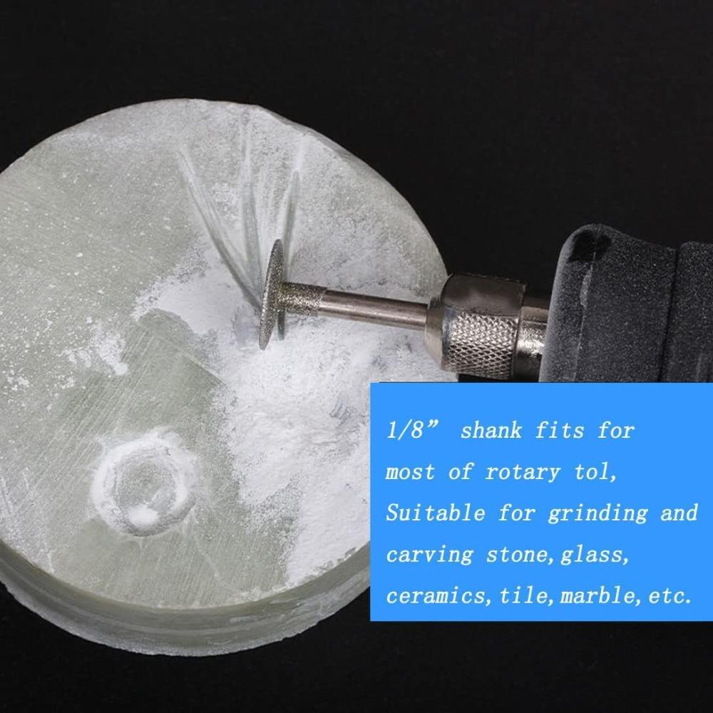 Алмазная шлифовальная головка с хвостовиком 3 мм, Т-образные алмазные отрезные диски, Вращающийся инструмент Dremel, тонкий диск, крючок