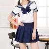 Women Version JK Suit Woman School Uniform High School Sailor Navy Cosplay Costumes Student Girls Pleated Skirts