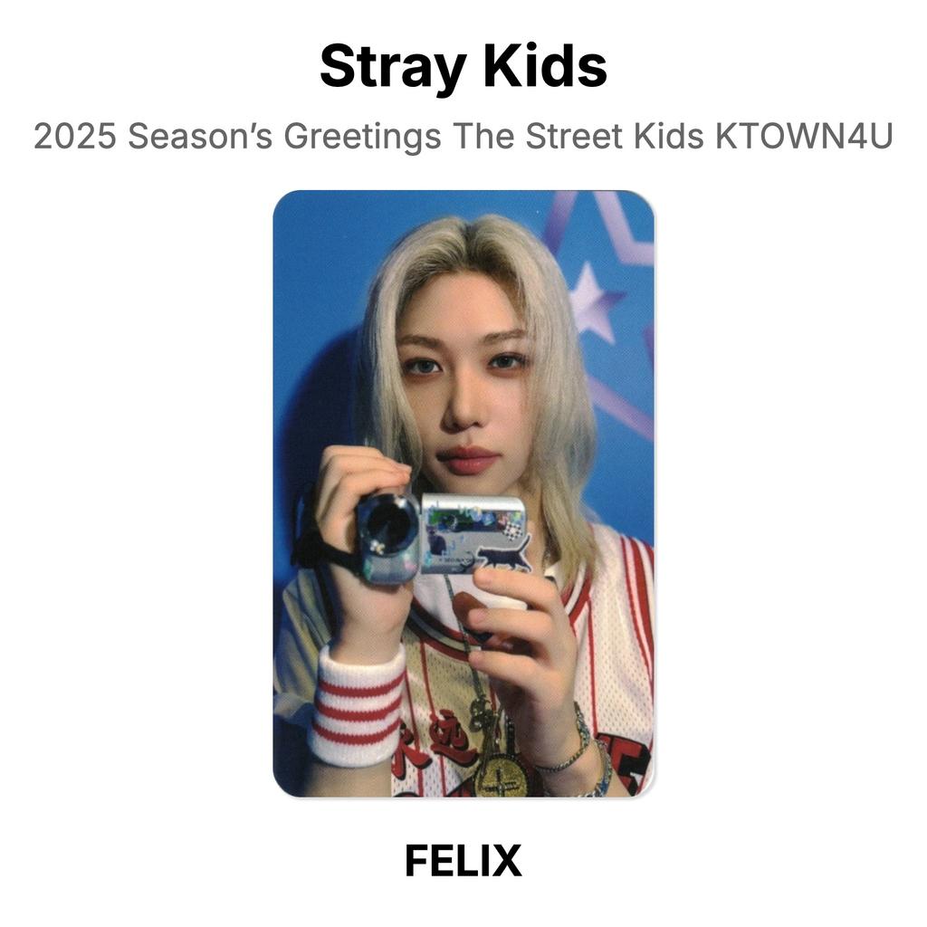 Stray Kids Поздравление с сезоном 2025 The Street Kids KTOWN4U Официальная фотокарточка