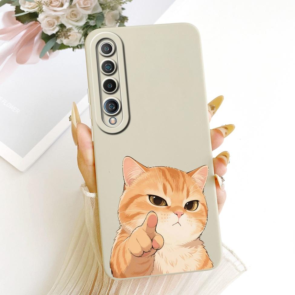 For Xiaomi Mi 10 Case Fashion Cartoon Cute Funny Painted Silicone Phone Casing M2001J2G M2001J2I